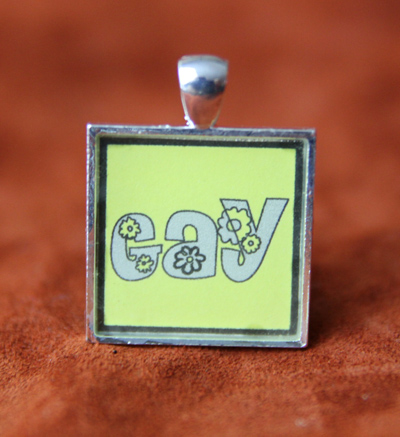 gay keychain pendant