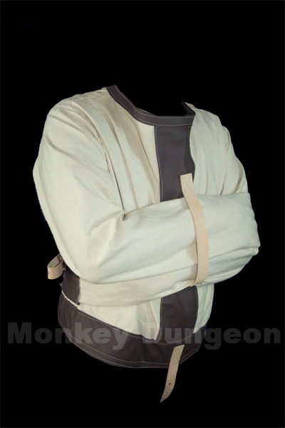 canvas leather houdini straitjacket